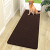 Picture of OLANLY Dog Door Mat for Muddy Paws 70x24, Absorbs Moisture and Dirt, Absorbent Non-Slip Washable Mat, Quick Dry Chenille, Mud Mat for Dogs, Entry Indoor Door Mat for Inside Floor, Brown