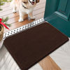 Picture of OLANLY Dog Door Mat for Muddy Paws 24x16, Absorbs Moisture and Dirt, Absorbent Non-Slip Washable Mat, Quick Dry Chenille, Mud Mat for Dogs, Entry Indoor Door Mat for Inside Floor, Brown
