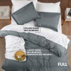 Picture of Utopia Bedding Duvet Cover Full Size - 1 Duvet Cover with 2 Pillow Shams - 3 Pieces Bedding Duvet Cover with Zipper Closure - Soft Brushed Microfiber, 80 X 90 Inches (Full, Grey)
