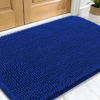 Picture of OLANLY Dog Door Mat for Muddy Paws 30x20, Absorbs Moisture and Dirt, Absorbent Non-Slip Washable Mat, Quick Dry Chenille, Mud Mat for Dogs, Entry Indoor Door Mat for Inside Floor, Royal Blue