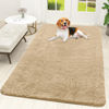 Picture of OLANLY Dog Door Mat for Muddy Paws 59x35, Absorbs Moisture and Dirt, Absorbent Non-Slip Washable Mat, Quick Dry Chenille, Mud Mat for Dogs, Entry Indoor Door Mat for Inside Floor, Beige