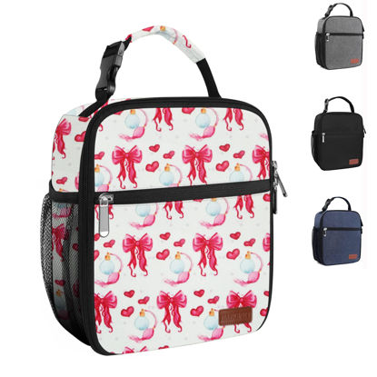Picture of HABOPET Lunch Box for Men & Women Durable Lunch Bag for Adults Reusable Small Lunchbox Bowknot
