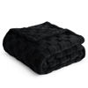 Picture of Bedsure Black Fleece Blanket for Couch - Super Soft Cozy Twin Blankets for Women, Cute Small Throws for Girls, 60x80 Inches