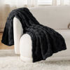 Picture of Bedsure Black Fleece Blanket for Couch - Super Soft Cozy Twin Blankets for Women, Cute Small Throws for Girls, 60x80 Inches