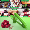 Picture of Cherry Pitter - Ordekcity Stainless Steel Cherries Corer Pitter Tool with Hand-held Push Design, Save Time & Space for Making Cherry Jam with Lock Design(Green)