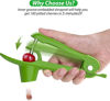 Picture of Cherry Pitter - Ordekcity Stainless Steel Cherries Corer Pitter Tool with Hand-held Push Design, Save Time & Space for Making Cherry Jam with Lock Design(Green)