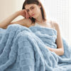 Picture of Bedsure Sea Blue Fleece Blanket for Couch - Super Soft Cozy Twin Blankets for Women, Cute Small Throws for Girls, 60x80 Inches