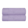 Picture of GLAMBURG 100% Cotton 2 Pack Oversized Bath Towel Set 28x55 Inches, Ultra Soft Highly Absorbant Compact Quickdry & Lightweight Large Bath Towels, Ideal for Gym Travel Camp Pool - Purple