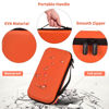 Picture of Wireless Microphone Case Compatible with JBL Wireless Two Microphone System/for JBL PartyBox Wireless Mic, Handheld Dual Mic Travel Bag for Singing or Karaoke for Receiver, Adapter, Batteries-Orange