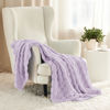 Picture of Bedsure Lavender Fog Fleece Blanket for Couch - Super Soft Cozy Twin Blankets for Women, Cute Small Throws for Girls, 60x80 Inches