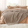 Picture of Bedsure Light Taupe Fleece Blanket for Couch - Super Soft Cozy King Blankets for Women, Cute Small Throws for Girls, 108x90 Inches