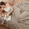 Picture of Bedsure Light Taupe Fleece Blanket for Couch - Super Soft Cozy King Blankets for Women, Cute Small Throws for Girls, 108x90 Inches