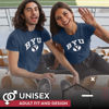 Picture of Campus Colors NCAA Adult Gameday Cotton T-Shirt - Premium Quality - Semi-Fitted Style - Officially Licensed Product (BYU Cougars - Navy, XX-Large)