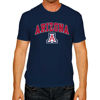 Picture of Campus Colors NCAA Adult Gameday Cotton T-Shirt - Premium Quality - Semi-Fitted Style - Officially Licensed Product (Arizona Wildcats - Navy, X-Large)