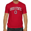 Picture of Campus Colors NCAA Adult Gameday Cotton T-Shirt - Premium Quality - Semi-Fitted Style - Officially Licensed Product (Ohio State Buckeyes - Red, X-Large)