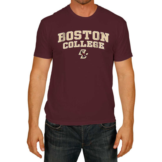 Picture of Campus Colors Boston College Eagles Adult Arch & Logo Game Day T-Shirt - Maroon, X-Large (Boston College Eagles - Maroon, X-Large)