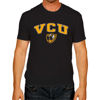 Picture of Campus Colors NCAA Adult Gameday Cotton T-Shirt - Premium Quality - Semi-Fitted Style - Officially Licensed Product (VCU Rams - Black, X-Large)