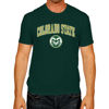 Picture of Campus Colors NCAA Adult Gameday Cotton T-Shirt - Premium Quality - Semi-Fitted Style - Officially Licensed Product (Colorado State Rams - Green, Large)