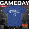 Picture of Campus Colors NCAA Adult Gameday Cotton T-Shirt - Premium Quality - Semi-Fitted Style - Officially Licensed Product (Seton Hall Pirates - Royal, Medium)