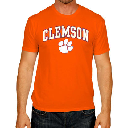 Picture of Campus Colors NCAA Adult Gameday Cotton T-Shirt - Premium Quality - Semi-Fitted Style - Officially Licensed Product (Clemson Tigers - Orange, XX-Large)