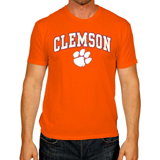Picture of Campus Colors NCAA Adult Gameday Cotton T-Shirt - Premium Quality - Semi-Fitted Style - Officially Licensed Product (Clemson Tigers - Orange, XX-Large)