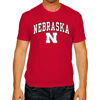 Picture of Campus Colors NCAA Adult Gameday Cotton T-Shirt - Premium Quality - Semi-Fitted Style - Officially Licensed Product (Nebraska Cornhuskers - Red, Medium)
