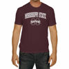 Picture of Campus Colors NCAA Adult Gameday Cotton T-Shirt - Premium Quality - Semi-Fitted Style - Officially Licensed Product (Mississippi State Bulldogs - Team Color, X-Large)