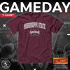 Picture of Campus Colors NCAA Adult Gameday Cotton T-Shirt - Premium Quality - Semi-Fitted Style - Officially Licensed Product (Mississippi State Bulldogs - Team Color, Large)