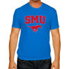Picture of Campus Colors Adult Arch & Logo Soft Style Gameday T-Shirt (SMU Mustangs - Royal, Medium)