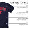 Picture of Campus Colors NCAA Adult Gameday Cotton T-Shirt - Premium Quality - Semi-Fitted Style - Officially Licensed Product (Ole Miss Rebels - Navy, Medium)