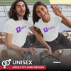 Picture of Campus Colors NCAA Adult Gameday Cotton T-Shirt - Premium Quality - Semi-Fitted Style - Officially Licensed Product (NYU Violets - White, XX-Large)