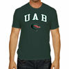 Picture of Campus Colors NCAA Adult Gameday Cotton T-Shirt - Premium Quality - Semi-Fitted Style - Officially Licensed Product (UAB Blazers - Green, Medium)