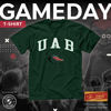 Picture of Campus Colors NCAA Adult Gameday Cotton T-Shirt - Premium Quality - Semi-Fitted Style - Officially Licensed Product (UAB Blazers - Green, X-Large)