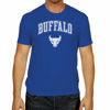 Picture of Campus Colors NCAA Adult Gameday Cotton T-Shirt - Premium Quality - Semi-Fitted Style - Officially Licensed Product (Buffalo Bulls - Royal, Small)