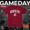 Picture of Campus Colors NCAA Adult Gameday Cotton T-Shirt - Premium Quality - Semi-Fitted Style - Officially Licensed Product (Washington State Cougars - Cardinal, Medium)