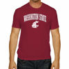 Picture of Campus Colors NCAA Adult Gameday Cotton T-Shirt - Premium Quality - Semi-Fitted Style - Officially Licensed Product (Washington State Cougars - Cardinal, X-Large)