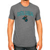 Picture of Campus Colors NCAA Adult Gameday Cotton T-Shirt - Premium Quality - Semi-Fitted Style - Officially Licensed Product (Coastal Carolina Chanticleers - Graphite, Medium)