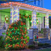 Picture of Vivideal 200 LED Red and Green Christmas Lights - 66ft String Lights Indoor Clear Wire 8 Modes Plug in Waterproof Fairy Lights with Timer Memory for Indoor Outside Bedroom Home Party Decorations