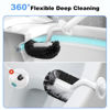Picture of HAMITOR Toilet Bowl Brush Holder Set: Curved Design with Holder for Deep Cleaning Under Rim - Compact Hidden Scrubber for Small Space - Modern RV Bathroom Accessories - 2 Pack