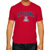 Picture of Campus Colors NCAA Adult Gameday Cotton T-Shirt - Premium Quality - Semi-Fitted Style - Officially Licensed Product (Arizona Wildcats - Red, Small)