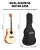 Picture of Donner 40 41 Inch Acoustic Guitar Case, 0.4 Inch Thick Padding Sponge 600D Ripstop Waterproof Nylon Soft Guitar Gig Bag with 3 Pockets and Back Hanger Loop, Black