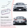 Picture of QUANQIUFEI 2 Pack Bling License Plate Frames, Sparkly Rhinestone Diamond Car License Plate Cover for Women, Stainless Steel Car Accessories with Glitter Crystal Caps (Colorful)