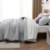 Picture of Bedsure Full Comforter Set - Grey Soft Bedding for All Seasons, Cationic Dyed Bed Set, 3 Pieces, 1 Full Size Comforter (82"x86") and 2 Pillow Shams (20"x26"+2")