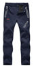 Picture of Rdruko Women's Hiking Ski Snow Pants Waterproof Insulated Fleece Outdoor Winter Pants(Full Navy Blue, US M)