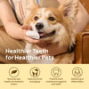 Picture of HICC PET Teeth Cleaning Wipes for Dogs & Cats, Remove Bad Breath by Removing Plaque and Tartar Buildup No-Rinse Dog Finger Toothbrush, Disposable Gentle Cleaning & Gum Care Pet Wipes, 50 Counts