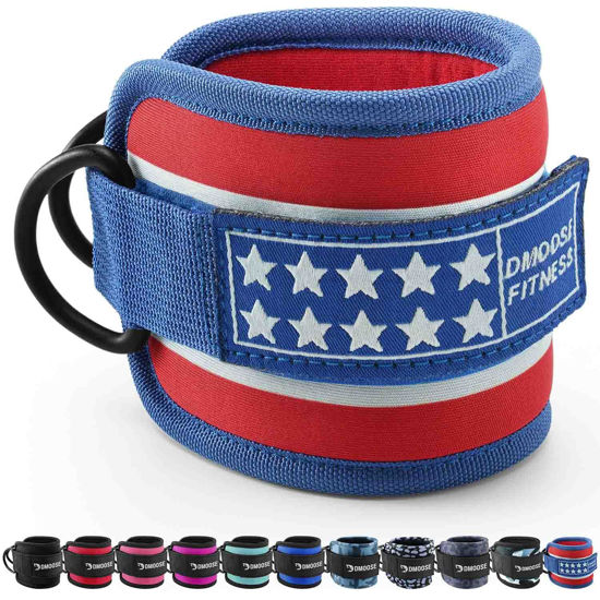 Picture of DMoose ankle strap for cable machine - One Size Fit with Premium Padding, workout ankle straps for cable machine, ankle straps for cable machine, Booty Workouts, Leg Extension, Hip Abductors