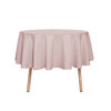 Picture of sancua Round Tablecloth - 48 Inch - Water Resistant Spill Proof Washable Polyester Table Cloth Decorative Fabric Table Cover for Dining Table, Buffet Parties and Camping, Blush