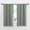 Picture of NICETOWN Window Curtains Blackout Drapes - Thermal Insulated Solid Rod Pocket Blackout Curtains/Draperies for Living Room (Sage Green, One Pair, 34 by 40-Inch)