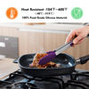 Picture of HOTEC Premium Stainless Steel Locking Kitchen Tongs with Silicon Tips, Set of 3-7", 9" and 12" (Purple)