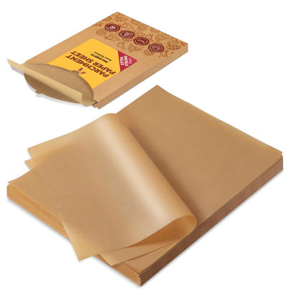 Picture of Katbite 300 Sheets 12x16 In Parchment Paper, Heavy Duty Baking Paper, Unbleached Non-stick Sheets for Air Fryer, Grilling, Steaming Cooking Bread Cake and Wrapping Foods